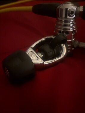 Chrome Scuba Regulator First Stage with Black Accent